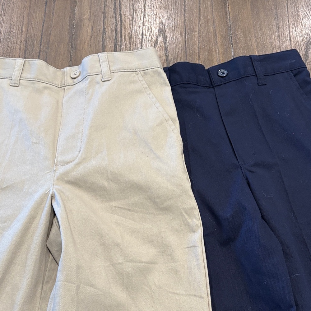 Boys French toast uniform khaki and Navy Pants Set brand new with tags